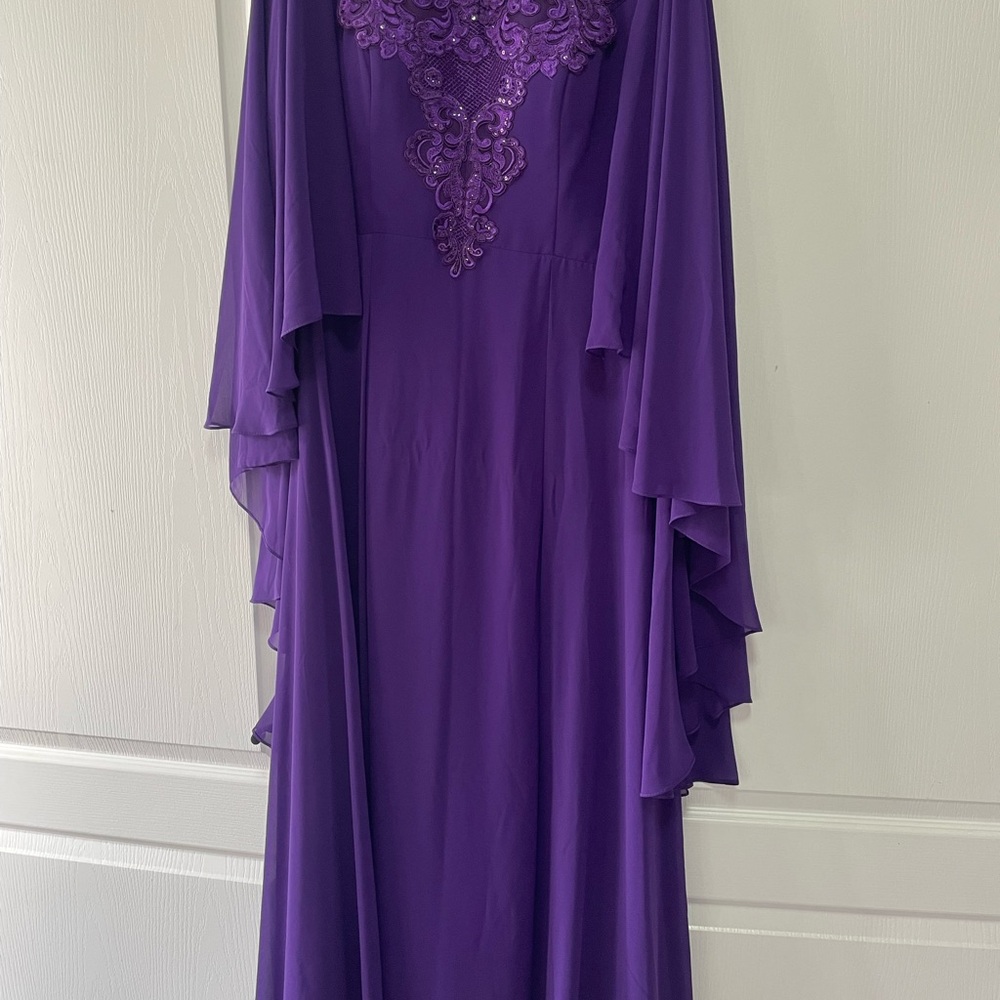 Elegant Purple Evening Gown